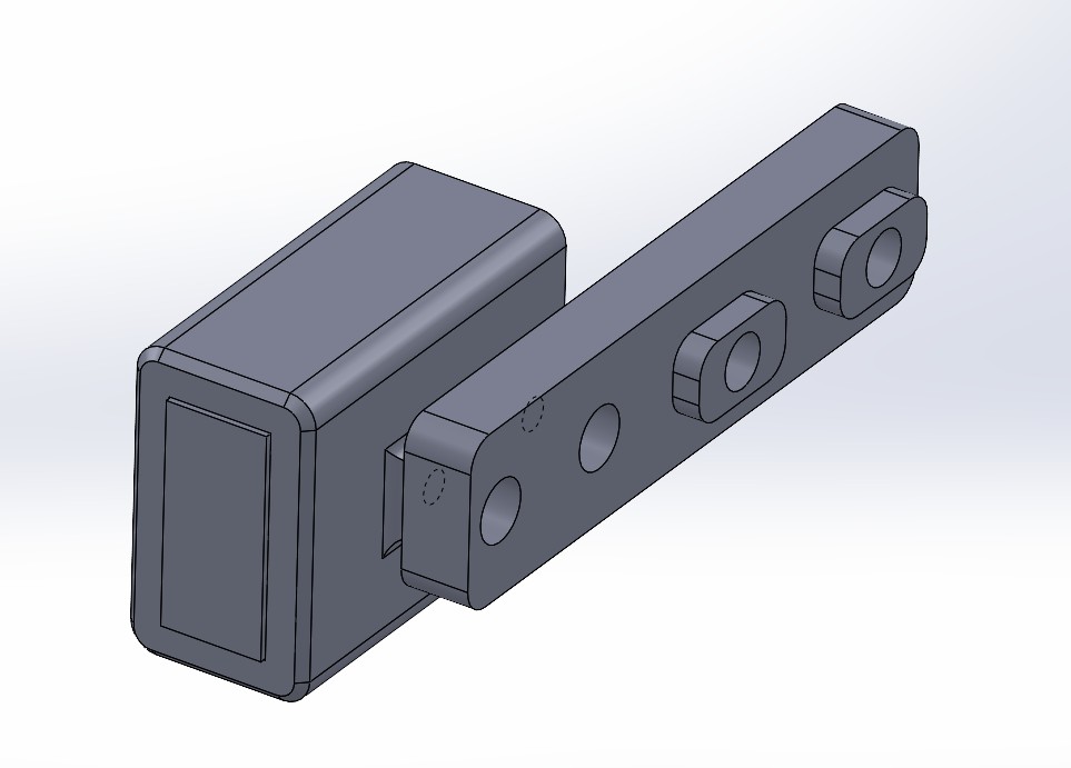 SG Pulse MLOK Mount White PETG